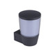 Wall Light Dark Grey Aluminium Opal Glass E27 35W IP54 Wall Light Dark Grey Aluminium Opal Glass E27 35W IP54